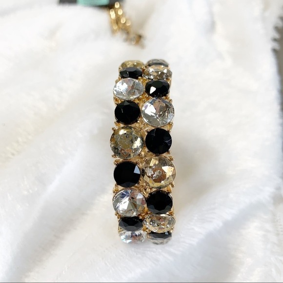 INC gold toned and black bracelet - Picture 1 of 3